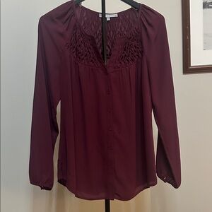 Daniel Rainn Burgundy Blouse